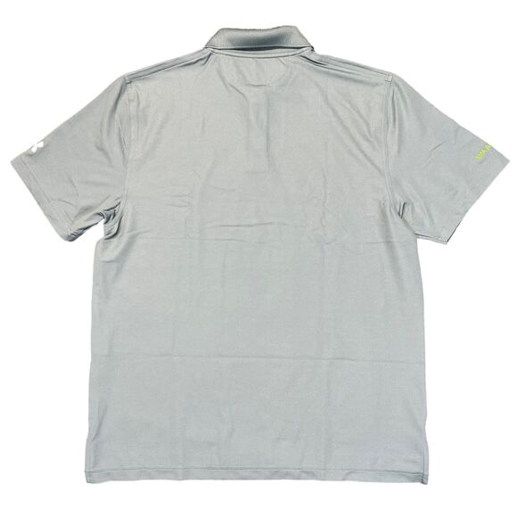 Under Armour Mens Golf Polo T Shirt Top Loose Fit HeatGear Pullover Gray Large - Picture 7 of 10